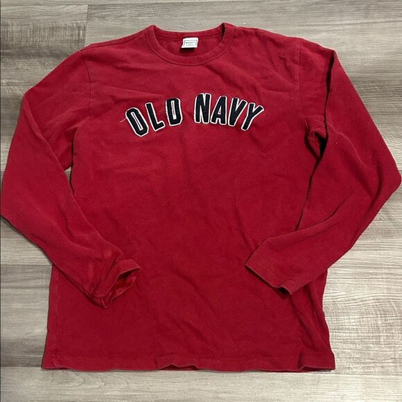 Old Navy Tops - Vintage Y2K Old Navy Crimson Embroidered Letters Long Sleeve Tee Small